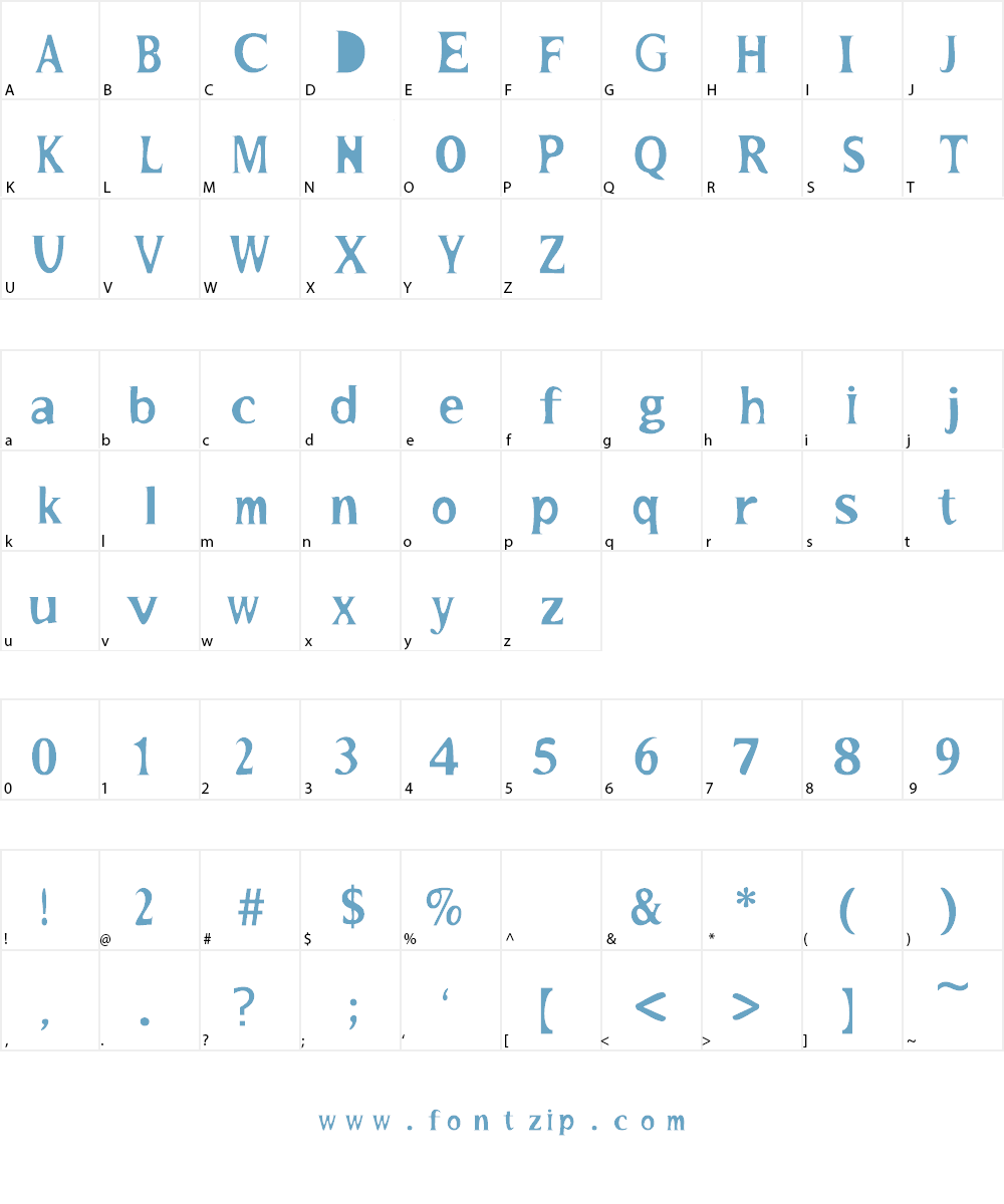 Maydana Ika Font Character